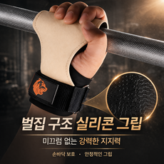 미끄럼방지 실리콘 파워밴드 핸드가드 핸드가드 리프팅그립, 1세트, 샌드색