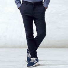 男款四季彈性工作褲