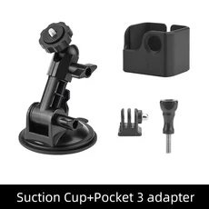 DJI Action 5 Pro/Insta 360 X5/Gopro Hero 13 9 카메라 폰 조정 가능한 마운트 홀더 용 BRDRC 자동차 유리, 01 Pocket  3 Set, 02 Pocket  3 Set