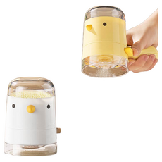 小鳥定量調味罐，廚房調味好幫手，定量設計，食品級材質，密封防潮, 1個, 元氣黃