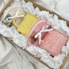 스리아마켓 파스텔 커플 머그컵 잔 선물세트 집들이 생일선물, 1개, 머그 옐로우/받침 크림+머그 레드/받침 핑크 1개, 머그 옐로우/받침 크림+머그 레드/받침 핑크