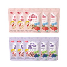 베베스트 처음먹는 칼슘 퍼프링 딸기 5개 + 블루베리 5개