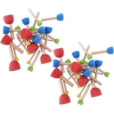48개 폼 퍼너 어소트먼트 스폰지 페인팅 스티플러 세트 브러시 1.5cm 2cm 3cm 4cm