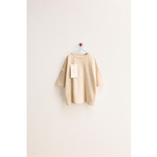 자라 ZARA TIMELESS - 코튼 린넨 베이직 티셔츠 베이지 6208987710 970912