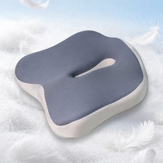 [쇼핑온TV] 플라츠 자세업 무중력 구름방석 메모리폼 의자방석 사무실방석, 그레이