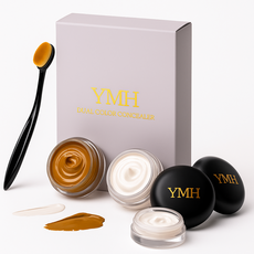 와이엠에이치 투톤 타투 커버 컨실러 방수 흉터 문신 가리는 크림 30색 조합 클렌징오일+브러시 5종 풀세트, 투톤컨실러, 1개