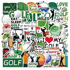 캐리어스티커 스포츠 모음 폰꾸 다꾸 캠핑 여행 방수스티커, 1개, 골프 스티커