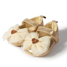 DIU 女寶寶鞋公主鞋0-1歲防滑軟嬰兒學步鞋百日週歲鞋新生兒單鞋