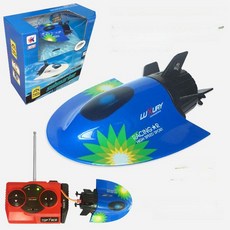 RC 트롤리 보트 미니 전동 수상 물놀이 선물용, 1개, 로열블루 관광 잠수함 40mHz