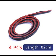 웨더스트립 풍절음 차단 자동차 고무 씰링 B 필러 실란트 문짝 도장 스트립 소음 2-4 개, [02] 4pcs length 82cm