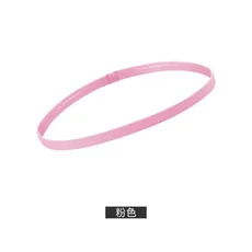 쿠쿠스토어 1/4Pcs 여성 요가 헤어 밴드 스포츠 피트니스 머리띠 소녀 축구 달리기를위한 안티-슬립 고무, 06 1pc-pink