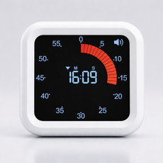 민틱 구글타이머 무소음 타임타이머, 1개, 화이트