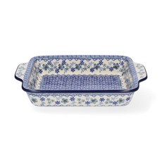 波蘭陶 Harmony 附手把烤盤 - 泡泡生活 微波烤箱洗碗機適用 原裝進口手工耐高溫, 1個