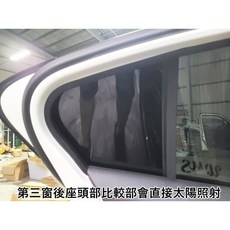 FOCUS MK4 5D專用 立體鋼琴烤漆黑 後三角窗擾流裝飾貼, 1個
