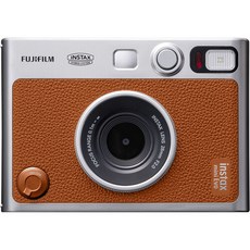 FUJIFILM instax mini Evo 即可拍 相機 膠片濾鏡效果，輕巧便攜，多種創意拍攝模式，即拍即印，分享生活樂趣, 1個, mini EVO 棕色