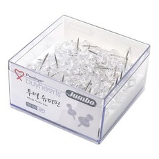 바이하츠 점보투명슈파핀 장구핀 66EA, 66개입