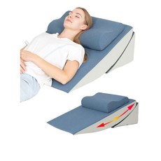 리클라이닝 침대 가정용 삼각 쿠션 등쿠션 허리베개, 쿠션+요추+다리베개
