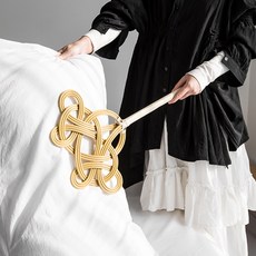 허니잼 다용도 라탄 이불털이개 먼지떨이 청소용품 청소용 털이개, 1개