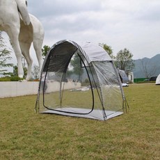 輕量便攜行軍床蚊帳：浮島床帳/野營帳篷，防蟲透氣，戶外防凍擋風保暖透明帳篷（不含床）, 寬度80cm帳篷加防雨罩