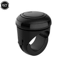 터닝 스티어링 휠 스피너 노브 360 도 회전 금속 베어링 파워 핸들 볼 모양 부스터 유니버설 핏 블랙, [01] black, 1개