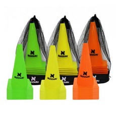 낫소 라바콘 30cm 10개입 학교 체육 PE 연질소재, 옐로우, 012_옐로우