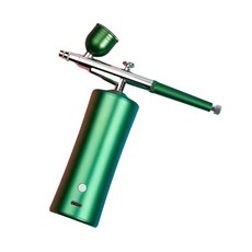 충전식 무선 에어브러쉬 프라모델 스프레이건 스프레이 도색 피규어, A. 그린