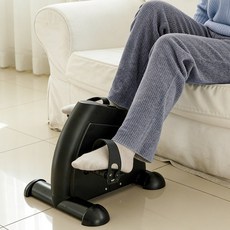 다기능 저소음 실내자전거 미니 쇼파바이크 하체 근력 및 코어 운동기구, 블랙