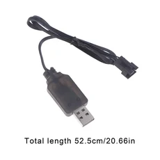 SM-4P 플러그 USB 충전기 젤 볼 블래스터 배터리 DE36W HM202 EC08 EC16 RC 자동차 M416 용 7.4V 1 개, 01 Black