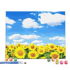 I LOVE PAINTING DIY繪畫組 40*50cm, 涼爽的夏日向日葵款, 1幅