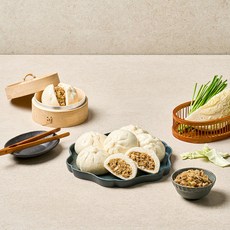 올바르고반듯한 통단팥찐빵 8개입 + 고기잡채찐빵 8개입 2팩 세트, 720g