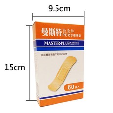 曼斯特 PE防水標準型OK蹦 60入 防水透氣 救急絆, 1個