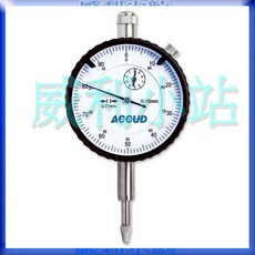 ACCUD 百分錶 223-010-11 10mm 測量範圍 0.01mm 精準度, 1個