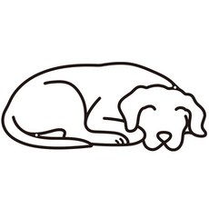 Jasscare 잠자는 강아지 금속 벽 장식 - 미니멀리스트 블랙 메탈 아트 반려동물 실루엣 라인 드로잉 사인 거실 및 침실용 아늑한 동물 애호가 홈 데코 214872, Dog