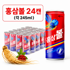 온니위드 홍삼볼 에너지드링크 홍삼농축액, 24캔, 245ml