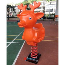 놀이터 목마 야외 흔들의자 펜션 장난감 시소, 투명 사슴 로커