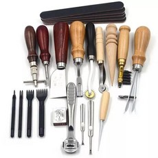 皮革工具套裝 DIY手工皮具手縫套裝 18件套, 18件套工具套裝, 1個