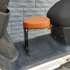 機車兒童座椅 兒童機車座椅 電動摩託車座椅 前置寶寶安全座椅 折疊加厚, 棕色哈雷單座