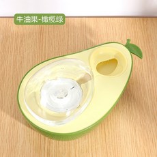 寵物碗 貓碗 雙碗 自動飲水碗 貓食盆 狗狗碗 貓咪水碗 防打翻 寵物用品 餵食器, 橄欖綠（飲水器）,不帶不銹鋼碗, 1個