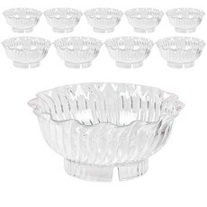 국산 업소용 튼튼한 플라스틱 PC 빙수볼, 빙수볼-(중)-투명, 10개