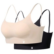 리틀래빗 여성용 심리스 끈브라2종 여성용 속옷 끈조절가능