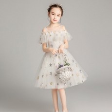 벨르팜므 유아 주니어 스타 숏 레이스드레스