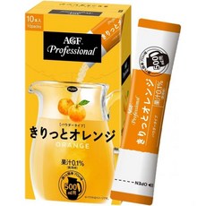 일본 AGF 프로페셔널 키릿토 오렌지 주스 분말 500ml용 10개입 527020, 1, 500ml