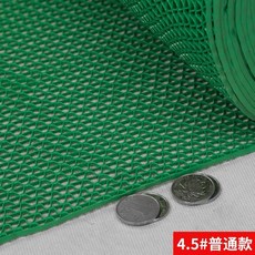 加厚防滑墊 防水PVC塑料鏤空廚房浴室門口地墊, 1個, 中厚--綠色--4.5毫米,120釐米寬X70釐米長度