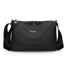 臺灣出貨 男包運動時尚百搭防水簡約單肩包多功能潮流商務輕便韓版郵差男包, 曜石黑【旗艦正品】