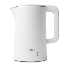 REINA 不鏽鋼雙層無線電熱水壺 1.8L 白色, RP-2018