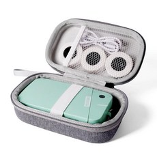 ORGSTA 라벨 메이커 케이스 호환 S001 메이커 ORGBRO X1 X3 NIIMBOT D11 D110 프린터용 프린터 테이프 및 충전 케이블용 휴대용 컨테이너 보관, ORGSTA 라벨 메이커 케이스 호환 S001 라벨 메