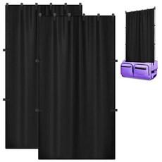 MOPHOEXII 댄스 백용 프라이버시 커튼 여성용 휴대용 프라이버시 스크린 여아 대회 댄스 백 롤링 댄스 의류 가방 액세서리를 위한 탈의실 캠핑용 2팩