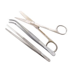 의료용 핀셋 2종류 + 가위 14cm 1개, 의료용 핀셋 2종류 + 가위 14c.5m 1개