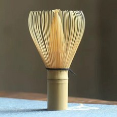 말차차선 차센 말차솔 거품기 브러시 긴 도구 손잡이 파우더, 1개, 화이트 대나무 거품기