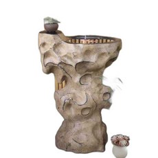 야외 세면대 개수대 싱크대 테라스 돌 인테리어 장식, 1개, 온냉수 세면대